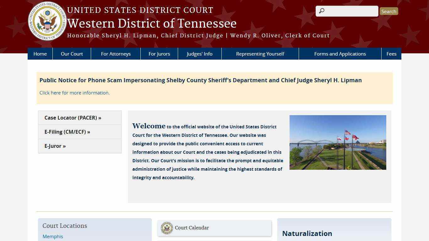 Western District of Tennessee | United States District Court